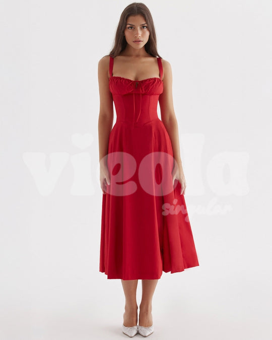 Aurora Kırmızı / XS Core Gown Length Dress