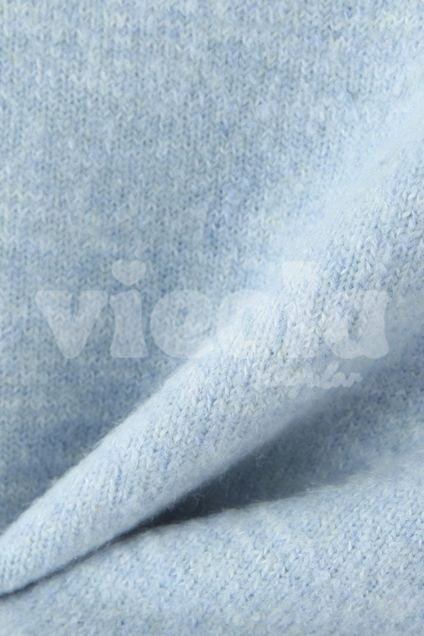 Close-up of light blue fabric texture