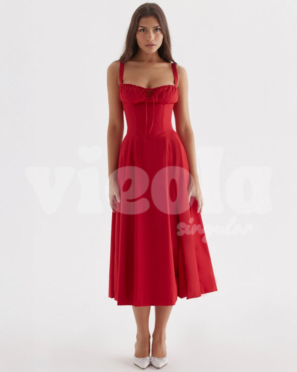 Aurora Kırmızı / XS Core Gown Length Dress