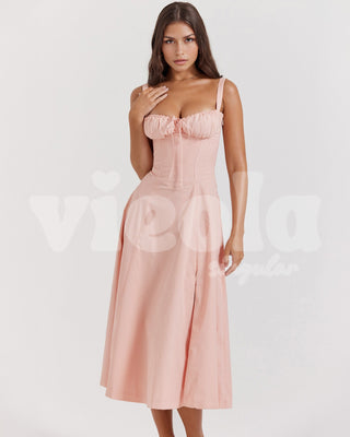 Aurora Pembe / XS Core Gown Length Dress