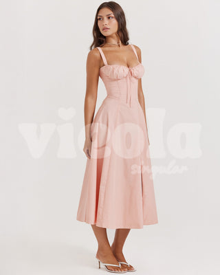 Aurora Pembe / XS Core Gown Length Dress
