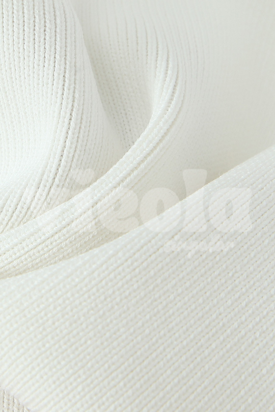 Close-up of textured white fabric