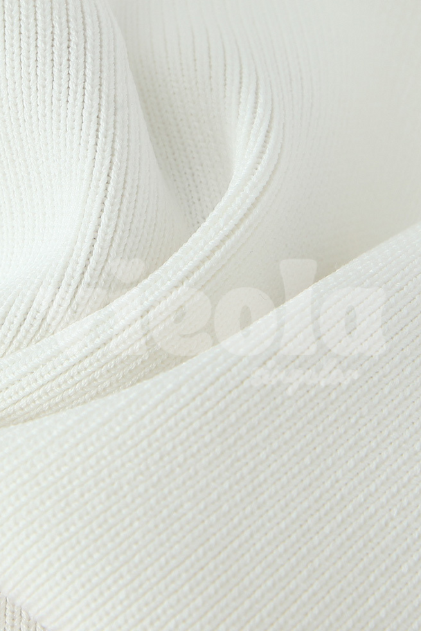 Close-up of textured white fabric